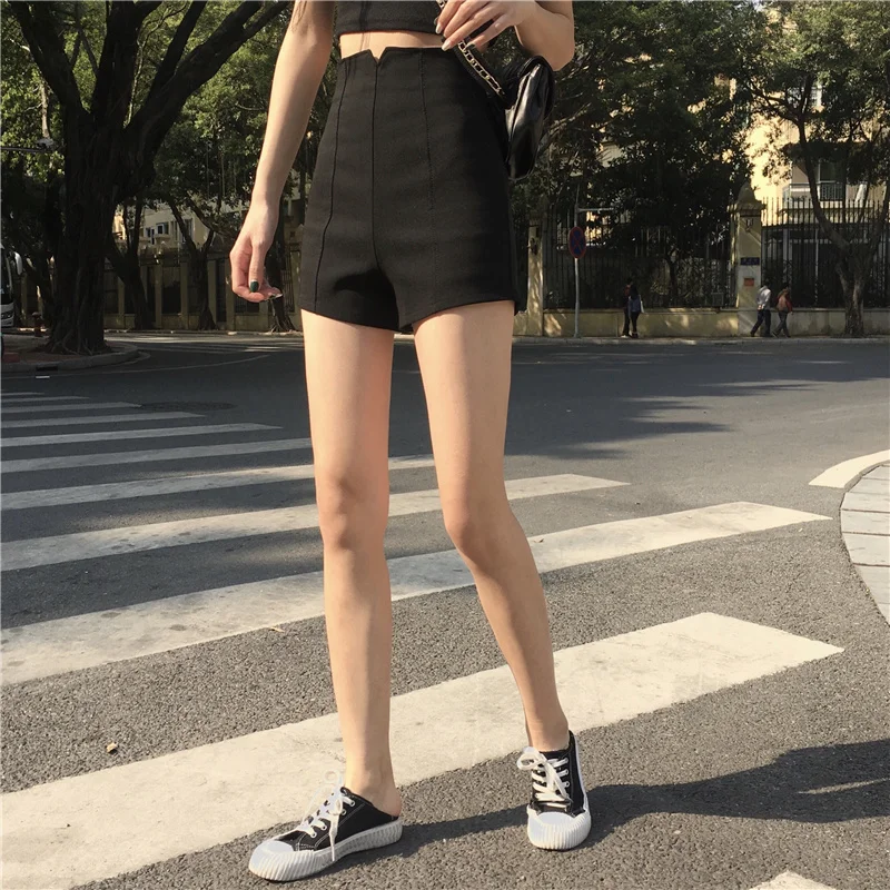 

Black High WaistSuit Shorts Female Summer Wear 2021 Short Pants Ladies Shorts Skirts Plus Size 5XL Buttom Ulzzang Retro clothes