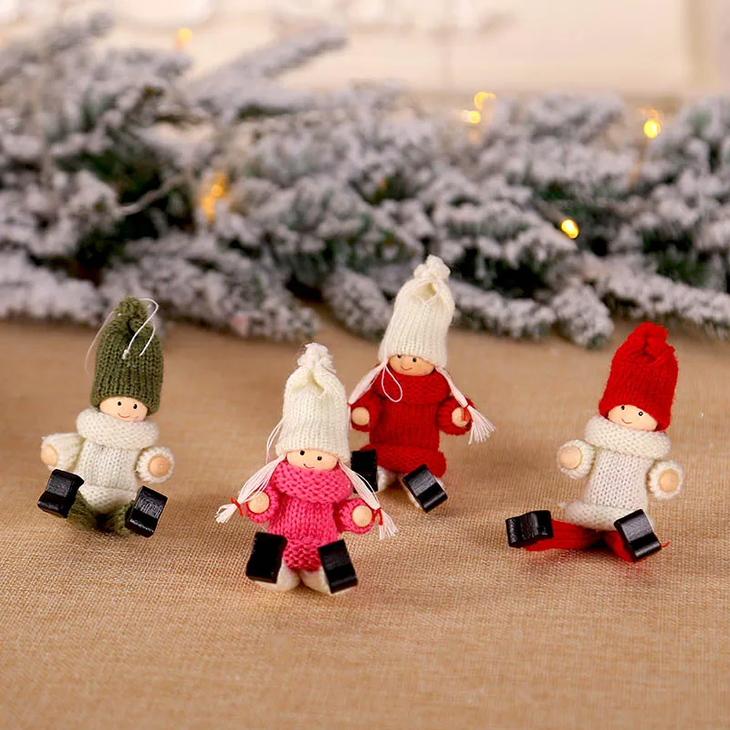 Christmas Angel Girl Boy Dolls Xmas Tree Ornament DIY Decoration for Home New Year 2020 Kids Gift |