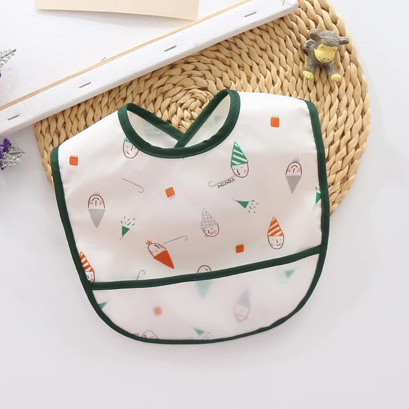 Baberos impermeables de dibujos animados para beb&eacute;, delantal de alimentaci&oacute;n infantil, pa&ntilde;os para eructar, toalla para Saliva, Bandana, art&iacute;culos para beb&eacute;-4