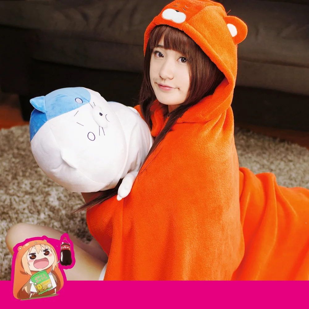 

Anime Himouto! Umaru-chan Doma Umaru Loose Hooded Coat Outerwear Unisex Casual Cloak Women Men's Blanket Tops Xmas Gifts