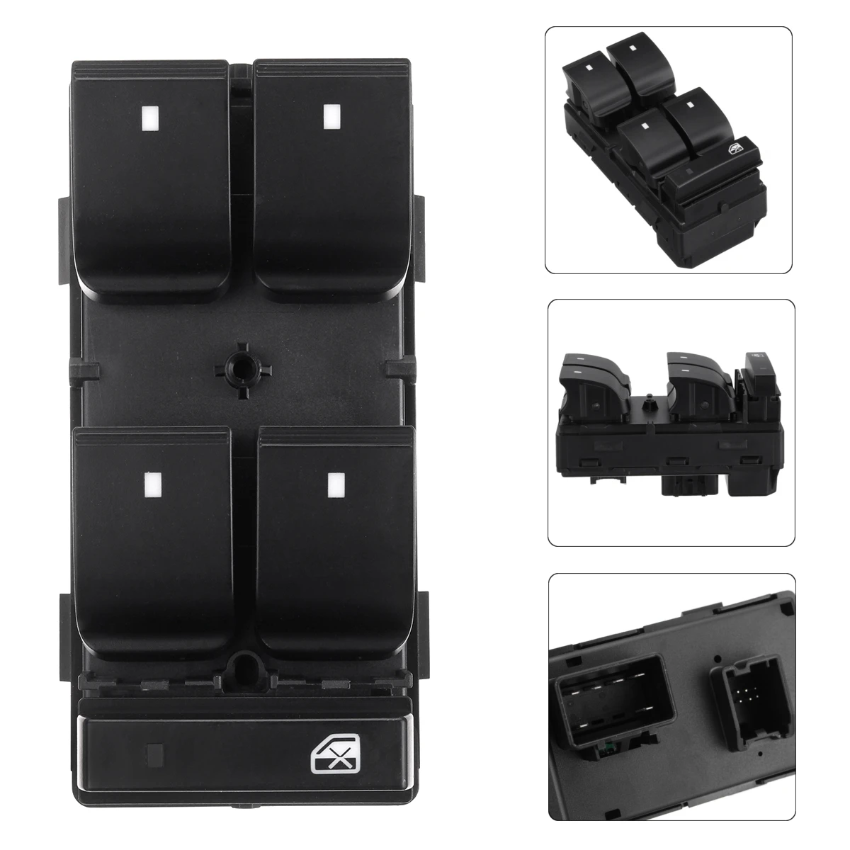 Переключатель стеклоподъемника черный из АБС пластика один шт. для