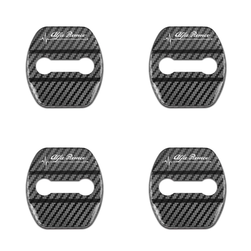 Car-Styling car door lock cover Auto Emblems Case For Alfa Romeo 159 147 156 giulietta Car Accessories 4pcs | Автомобили и