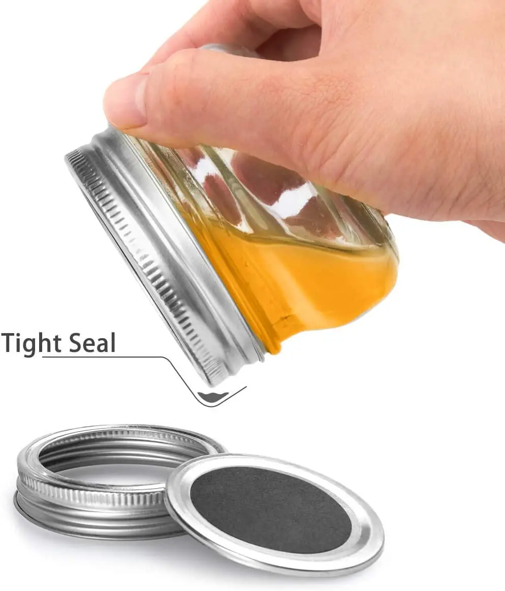 Банки Mason Mini Canning с обычными серебряными крышками для варенья меда свадебных