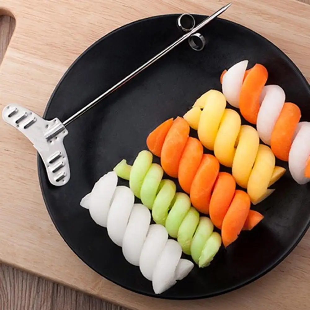 Potato Spiral Cutter Cucumber Slicer Kitchen Accessories Vegetable Spiralizer Gadgets Tools | Дом и сад