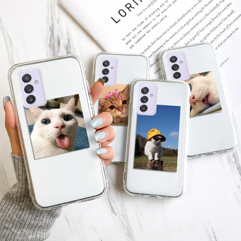 

Case For Samsung Galaxy A21 Silicone Funda On Samsung A50S A30S A21S A10S A10E A20S A20E A22 A01 A11 A82 Cute Cat Back Cover