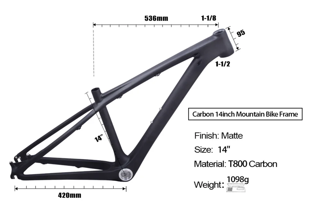 Winowsports карбоновая рама горный велосипед 26er 14 дюймов mtb hardtail для XC детский велосипед 3k переплетение BB92 высокое качество bxt рамка