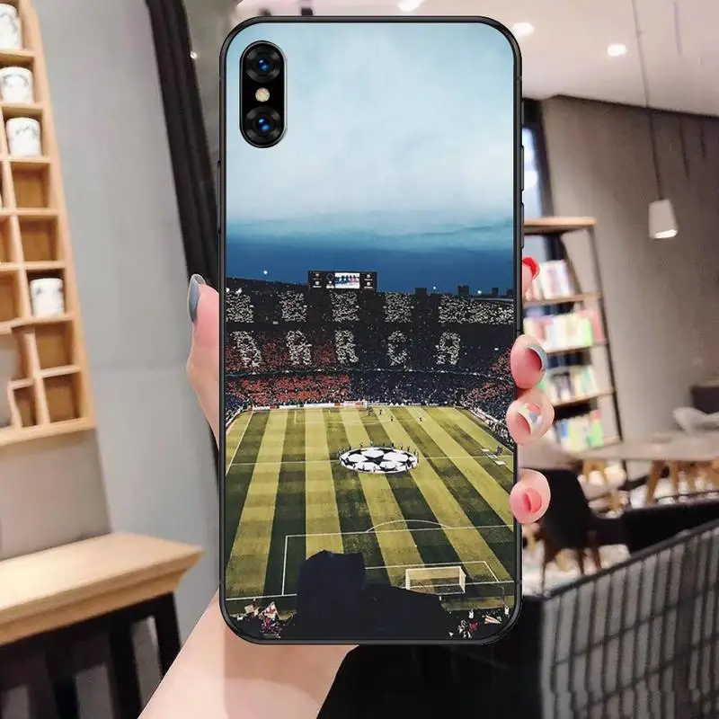 

Football field Silicone Phone Case for iphone 6s 7 8 plus xr xs 11 12pro max mini case