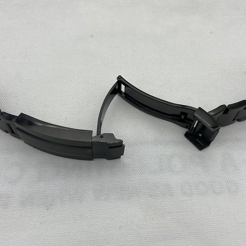 20mm black Bracelet Solid 316L Stainless Steel Men's watch strap Wristband Accessories parts for 40mm submariner daytona case