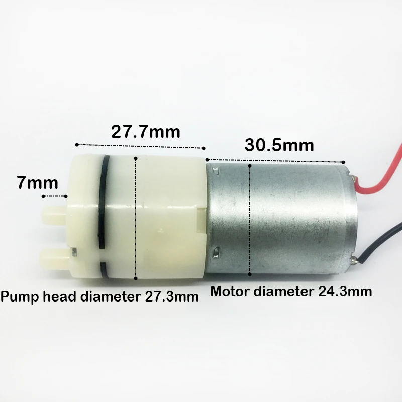 

Mini 370 Motor Air Pump DC 1.5V-3.7V 3V Self-Priming Monitor Breast Vacuum Pump with Wire Gas Oxygen Pump Aquarium Fish Tank