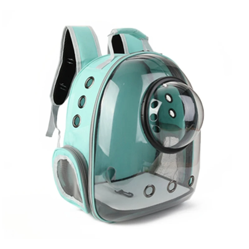 

K5DA Portable Transparent Cat Carrier Bag Backpack Space Capsule Breathable Clear Bubble Pet Traveler Knapsack for Puppies Bunny