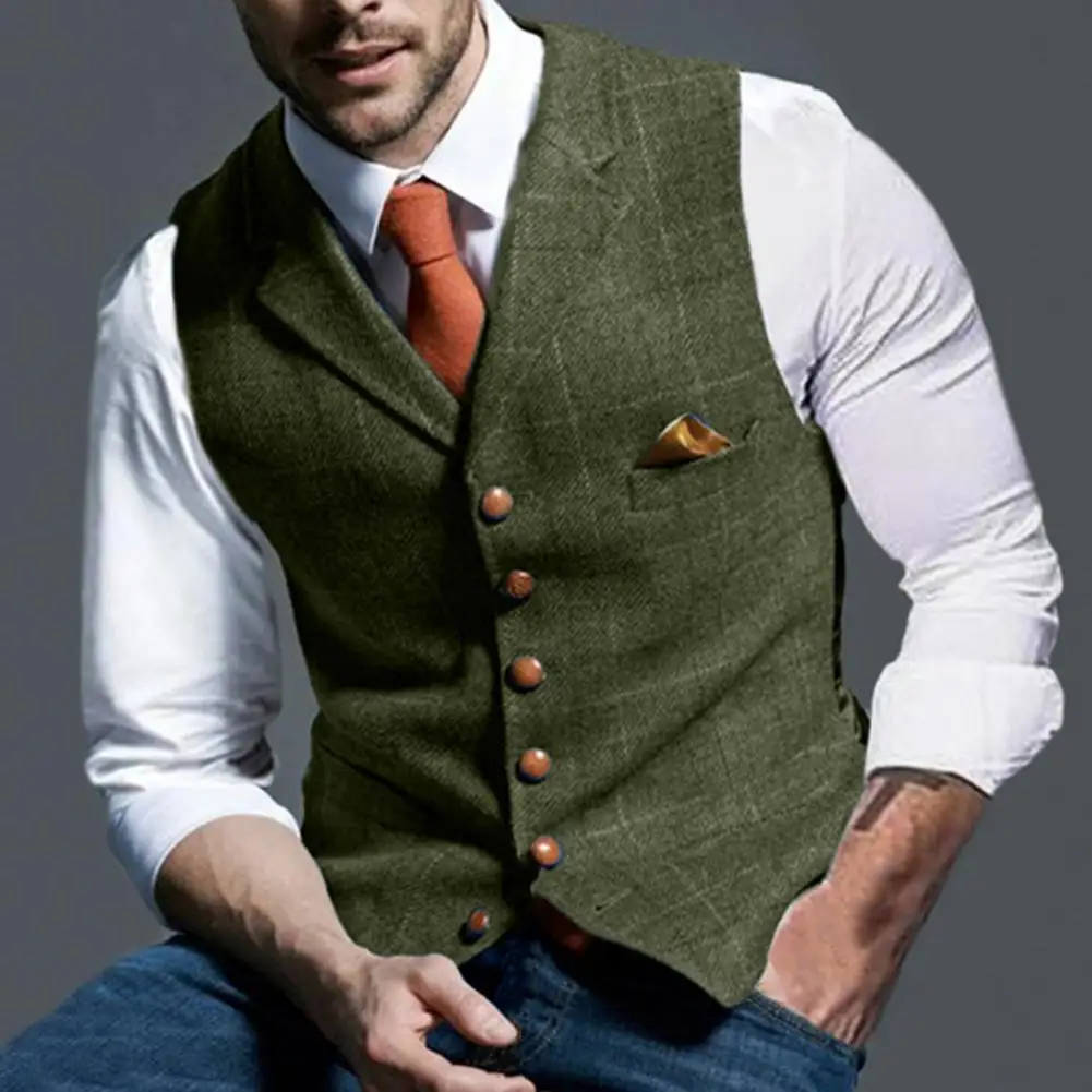 Мужская рубашка с жилетом