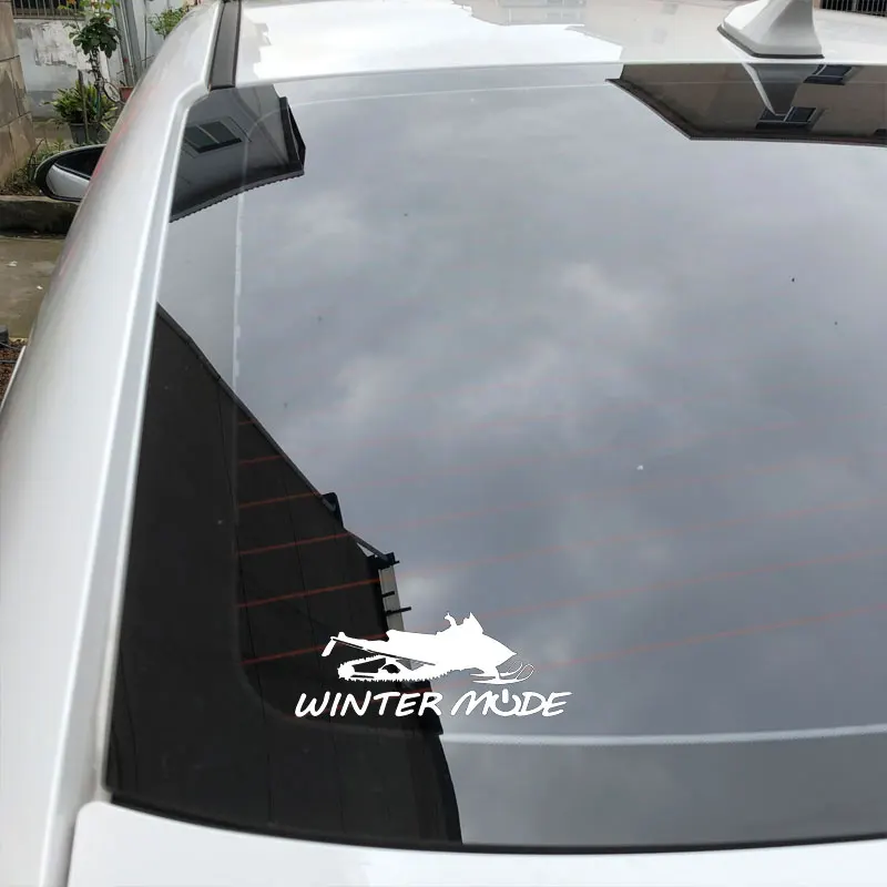 

YJZT 18.1CM*7CM Winter Mode Vinyl Decal Fashion Car Sticker Accessories C31-0515