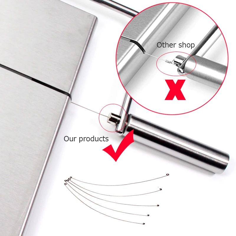 Слайсер для сыра резак масла из нержавеющей стали с сервировочной доской