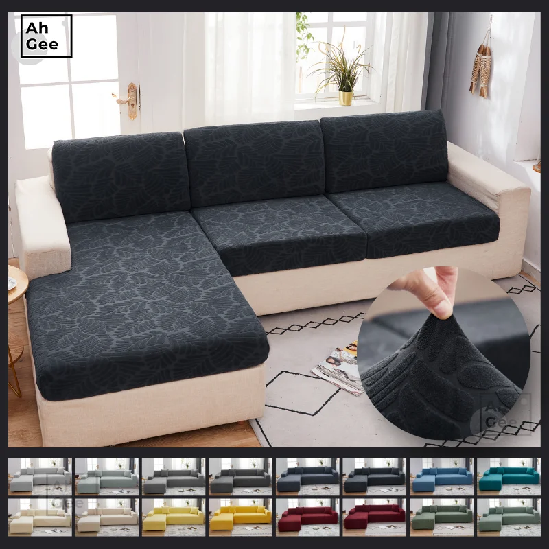 

Эластичный чехол для дивана I-образной формы, однотонный чехол для диванной подушки, жаккардовый чехол для диванной подушки для гостиной, во...
