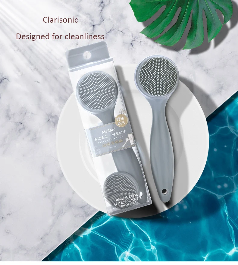 

Silicone Cleansing Brush Facial Deep Cleansing Cleansing Brush Massage Beauty Cleanser Pores Exfoliating Facial Cleansing Tool