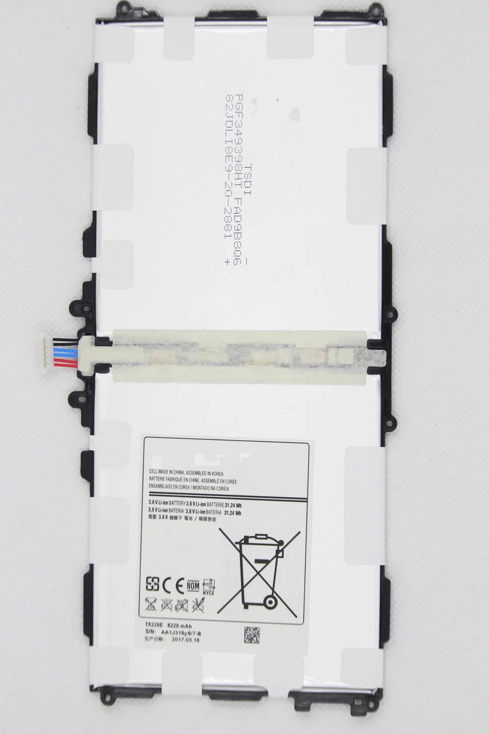 2 шт./лот T8220E аккумулятор для Samsung Galaxy Note 10 1 P607 T520 P600 P605 P601 31.24Wh/T8220U 8220 мАч замена