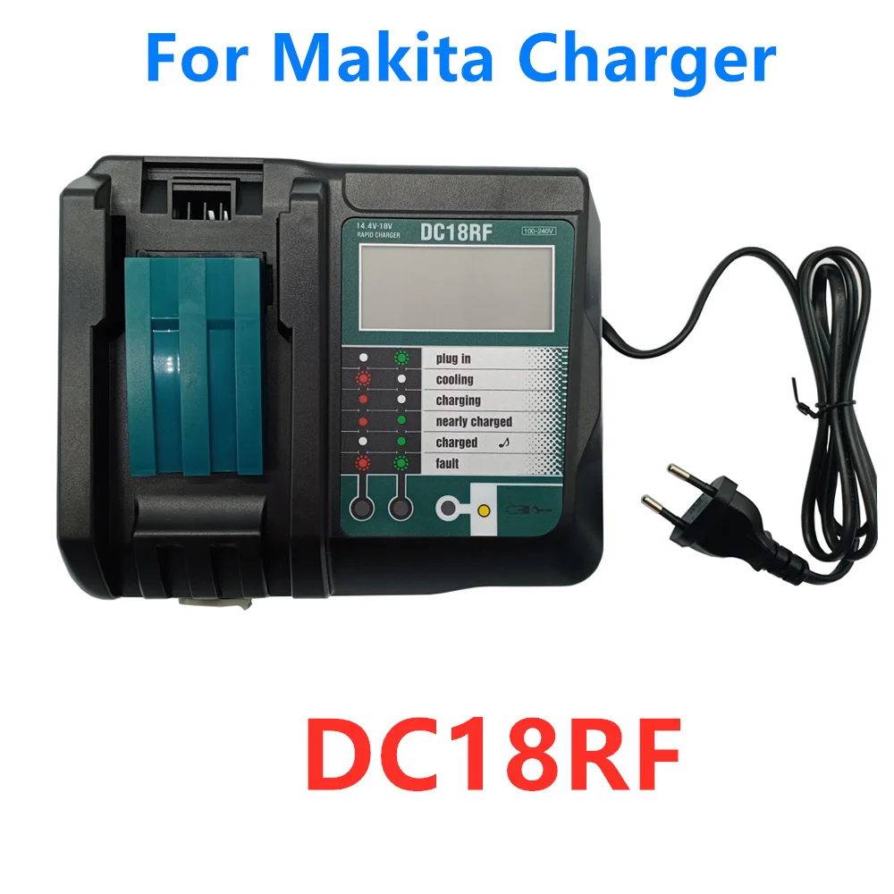 

100% Latest Upgraded BL1860 Rechargeable Battery 18 V 10000mAh Lithium Ion for Makita 18v Battery BL1840 BL1850 +DC18RF Charger