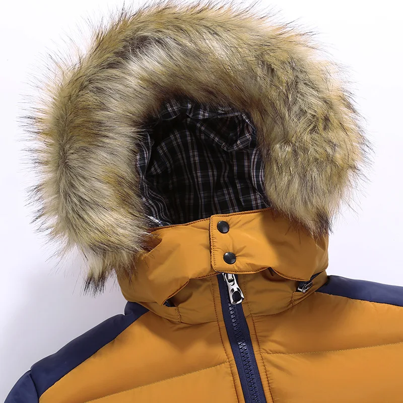 

2020 Winter Jacket Men's Windbreaker Hooded Men's Jackets Hoodies Parka Coat Outerwear Men Clothing Detachable Cap Collar Autumn