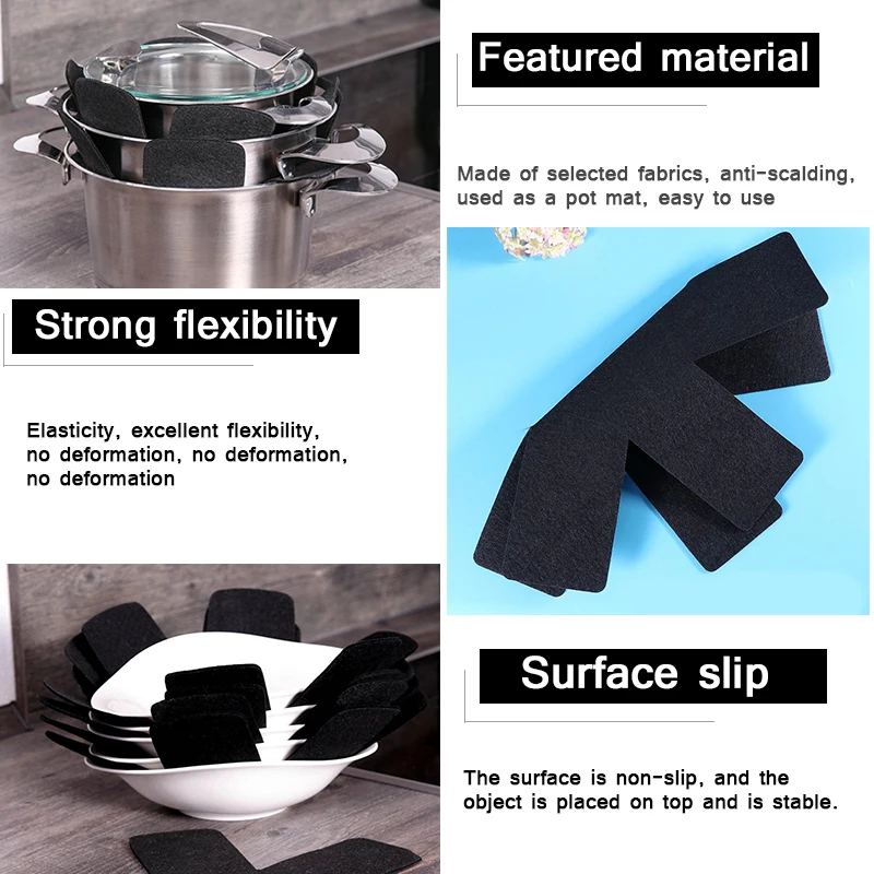 1/3/5/8pcs Pot Pan Protectors Non-woven Fabrics Prevent Pads Protect Scratching Divider Cookware Surfaces Separate | Дом и сад