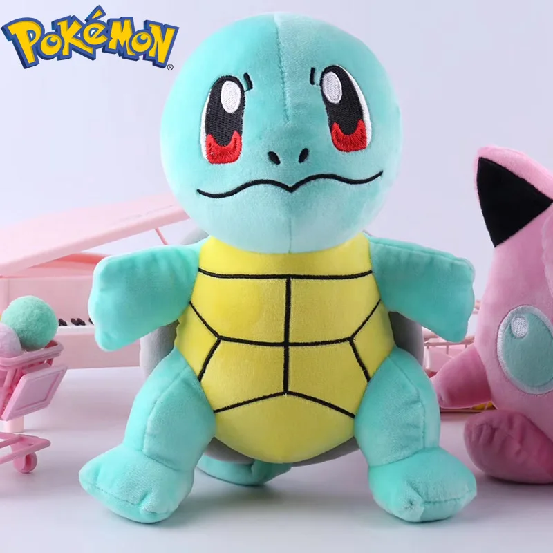 

Cartoon Pokemon Squirtle Plush Doll Cute Pokémon Go Jigglypuff Pikachu Snorlax Bulbasaur Peluche Stuffed Kawaii Anime Girl Gift