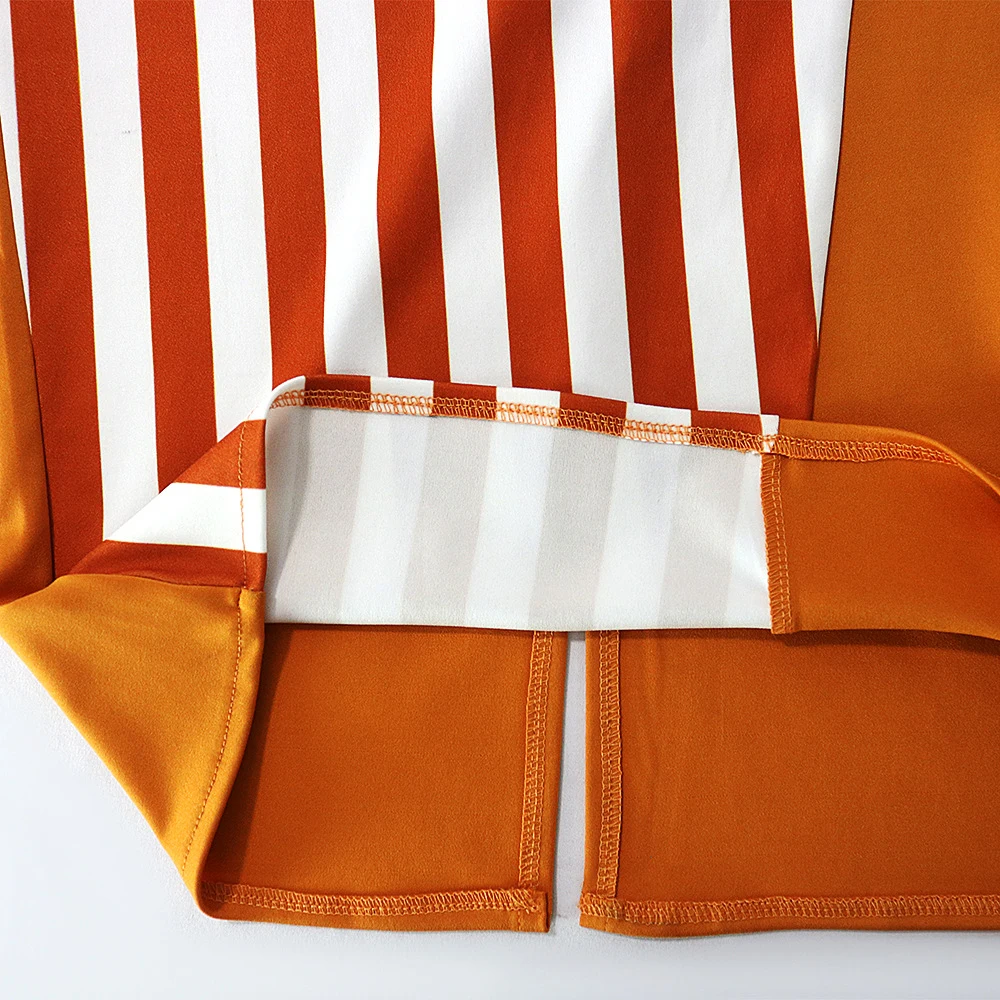 

Patchwork Striped Dress Women 2020 Autumn Spring Elegant Sexy V Neck Long Party Dress Vintage Slim Office Pencil Dresses