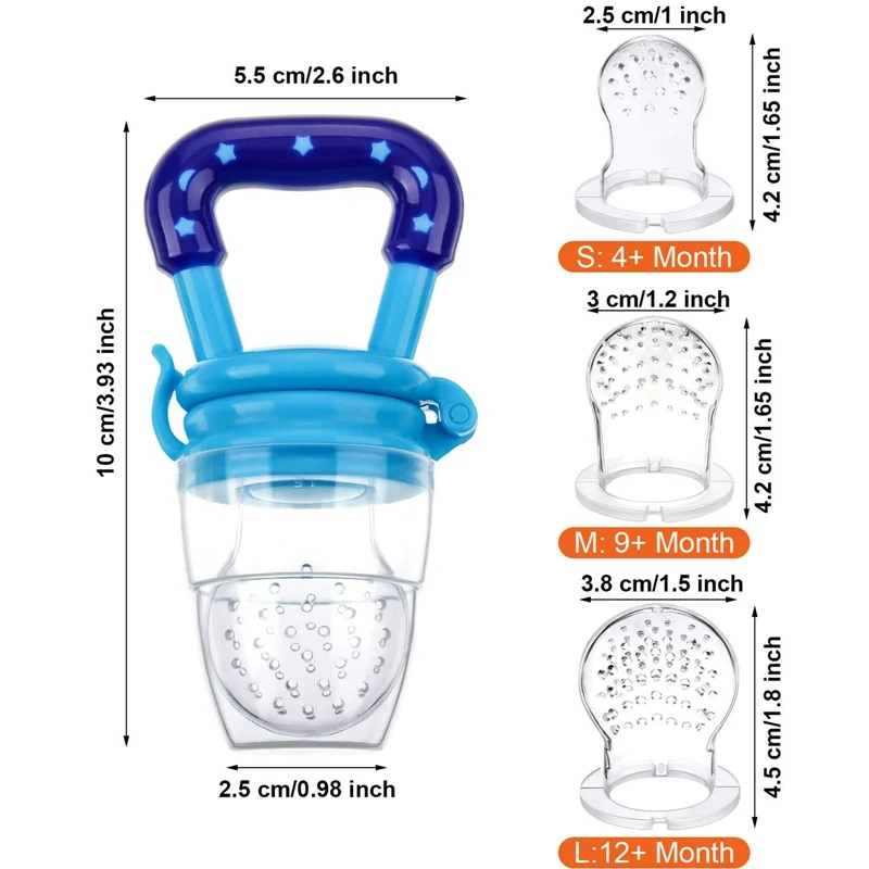 

3 In 1 Baby Nipple Fresh Food Fruit Milk Feeding Bottles Nibbler Learn Feeding Drinking Water Straw Handle Teething Pacifier