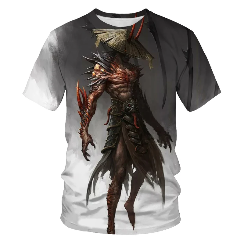 

2021 summer fashion new war hero 3D printing men's trend short-sleeved casual T-shirt apparel