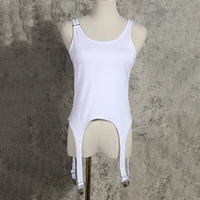 irregular hem tank tops o neck sleeveless spaghetti strap casual loose women vest for female clothes summer fashion