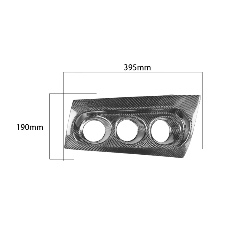 

Carbon Fiber Car Co-Pilot Dashboard Replacement Gauge Pod for Mitsubishi Lancer Evolution X EVO M7 2008-2012 (RHD)