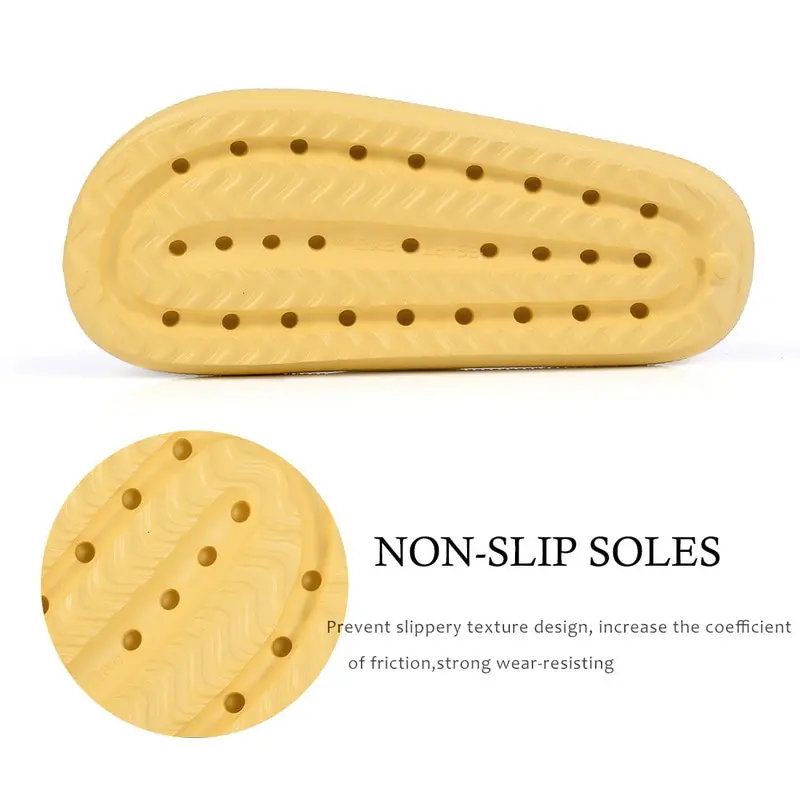 

vip Soft Slippers Home Slippers Solid Color Thick-soled Non-slip Sandals And Slippers For Men And Women Outdoor Bath Slippers