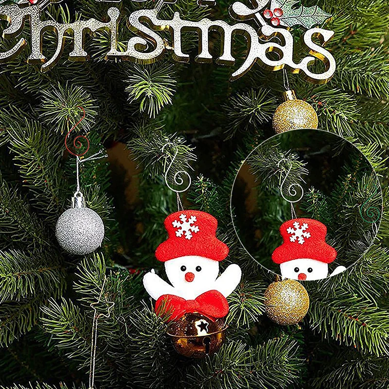 

20 шт. многоцелевой S-образный d-образный крючок, мини металлические крючки S-образной формы, держатель для рождественской елки, декоративный ...