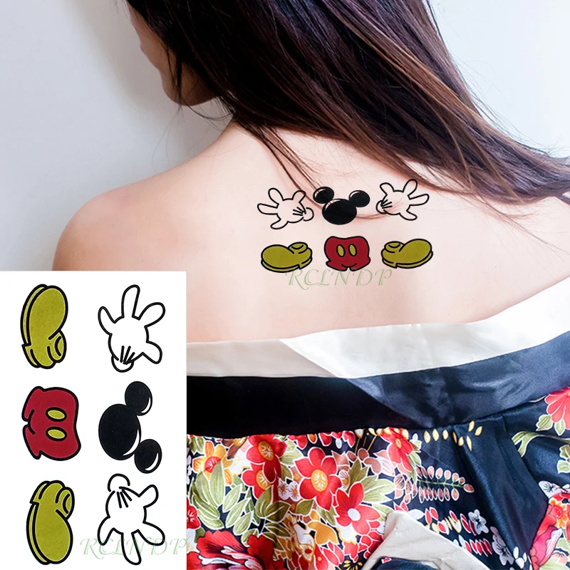 Водостойкие временные тату-наклейки панда тигр Сова олень лиса медведь животные