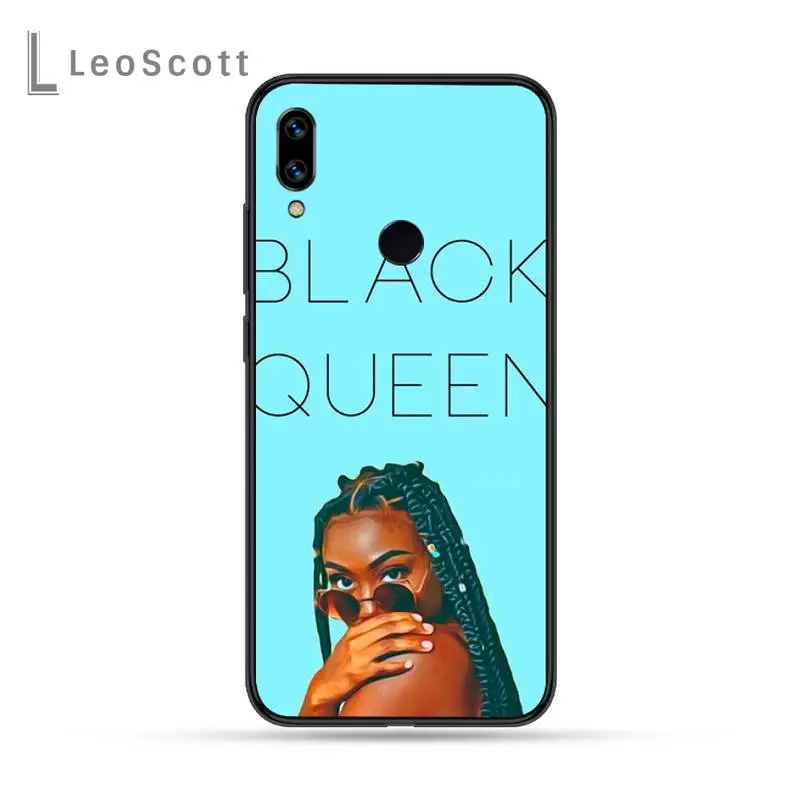

Black girl Phone Case For Xiaomi Redmi Note 4 4x 5 6 7 8 pro S2 PLUS 6A PRO