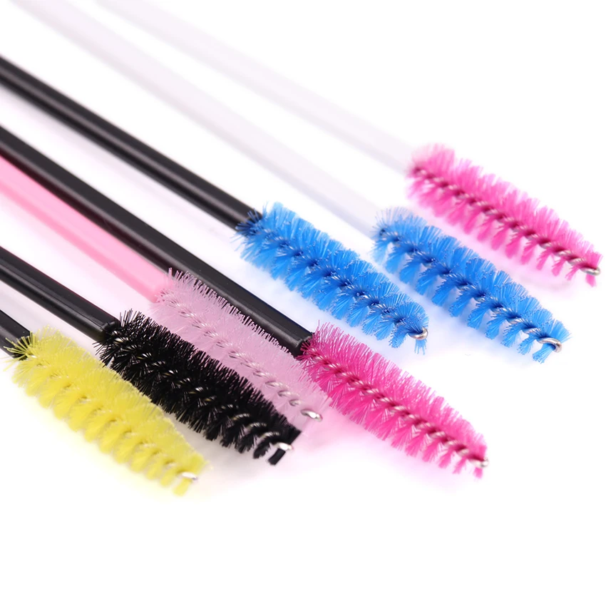 50 шт щетка для ресниц Макияж щеточки Одноразовые Тушь палочки Аппликатор ресницы