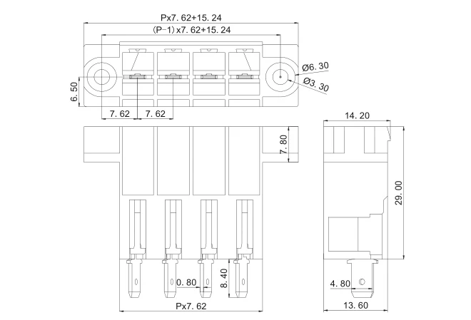 KF2EDGSWB 7,62 2P~ 12P разъем PCB плагин клеммный блок 7,62 мм 2PIN~ 12PIN DFK PC 4 G FS4, 8 1861154 PHOENIX контакт DEGSON
