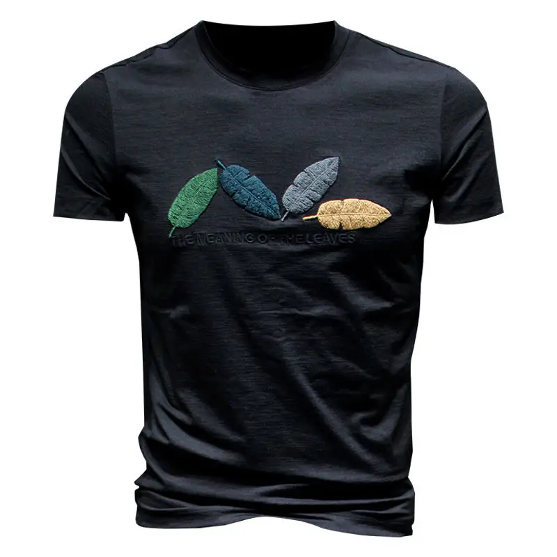 

Top Men T-shirt Top Bottom Shirt Men's Printed Short Sleeve T-shirt Half Sleeve Round Neck Slim Leisure 2020 Summer Men's Cotton