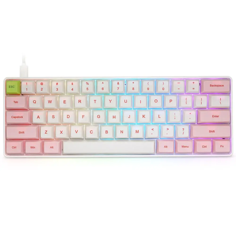 Переключатель Geek SK61 Gateron по индивидуальному заказу 60% 61 клавиши Проводная