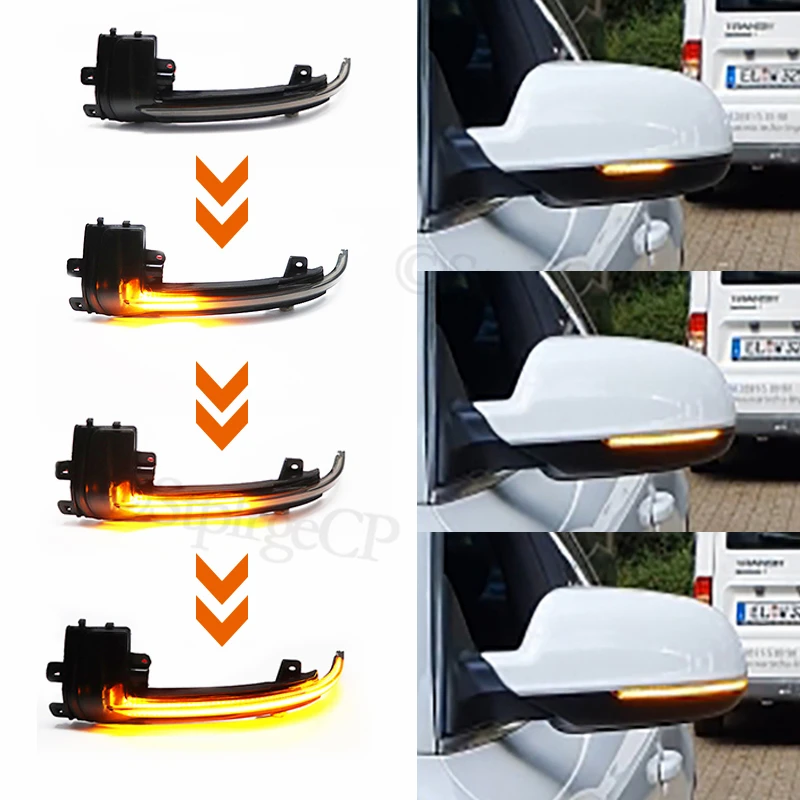

High-quality dynamic scrolling LED turn signal light sequence rear-view mirror indicator flashing light For Audi S5 2010-2016