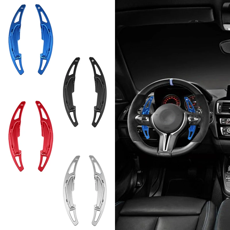 A pair of Car Model Steering Wheel Shift Paddles Aluminum Alloy Gearshift Gear Extension For BMW M2/M3/M5/M6/X5M/X6M | Автомобили и