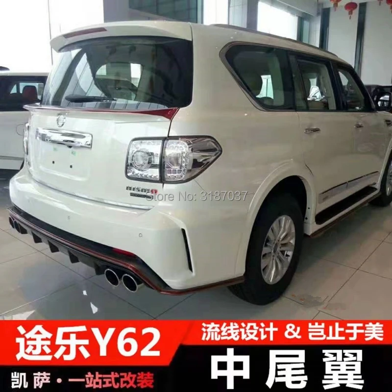 Задний спойлер Неокрашенный из АБС-пластика для Nissan патруль Y62 2012-2018 крышка