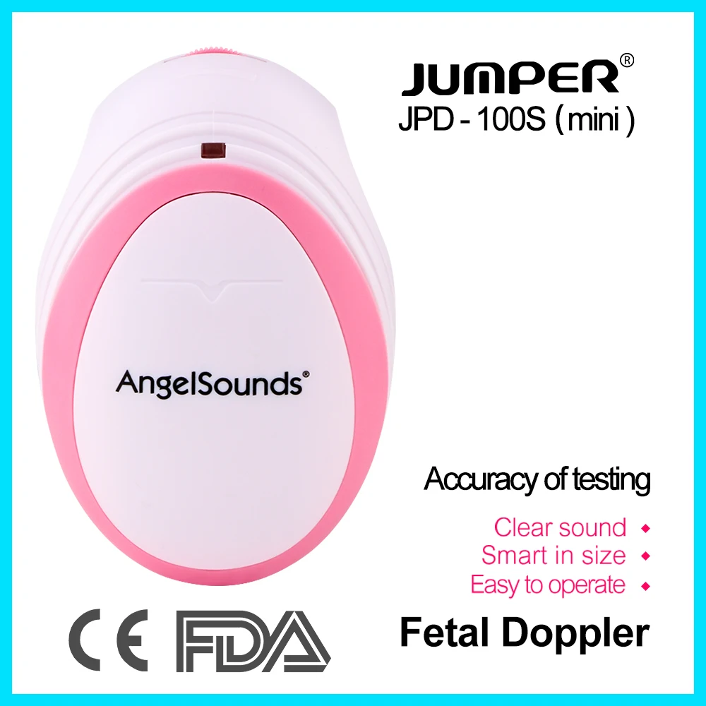 

JUMPER Pocket Fetal Doppler Baby Heartbeat Monitor Household Health Approved 3M Probe Headset JPD-100S(mini)