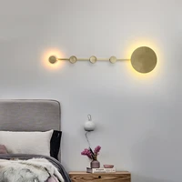 nordic copper light luxury wall lamp modern creative bedroom bedside aisle lamp living room background wall decorative wall lamp