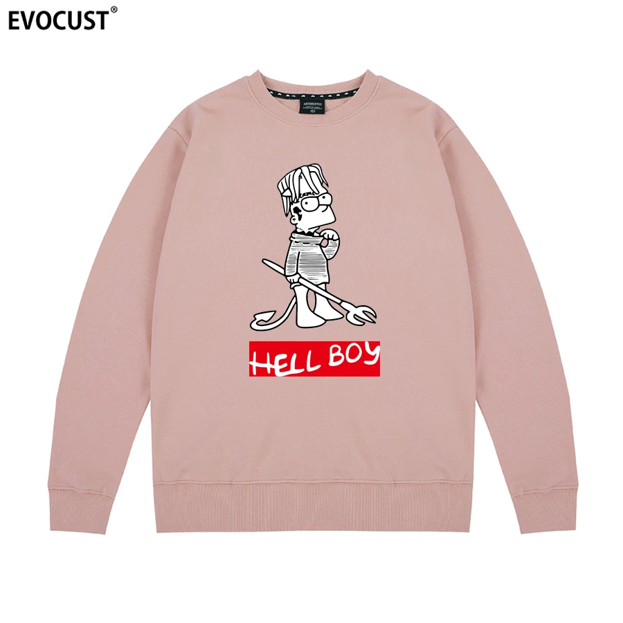 

lil peep Hell Boy Cry Baby Music Graphic Singer Harajuku Sweatshirts Hoodies men women unisex Combed Cotton