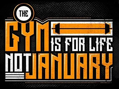 

The Gym is for Life Tin Sign House Decor Food Drink Bar Metal Sign 8X12 Inches