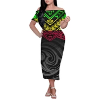 fashion womens summer mini tight dress hawaiian tribal moire print womens short sleeve off shoulder dress