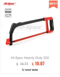 Hi-Spec 360 мм 1" ручная пила по дереву 65Mn Ножовка по дереву Bi-material Backsaw усиленная сталь ручная пила для дерева, пластика, ПВХ SA001