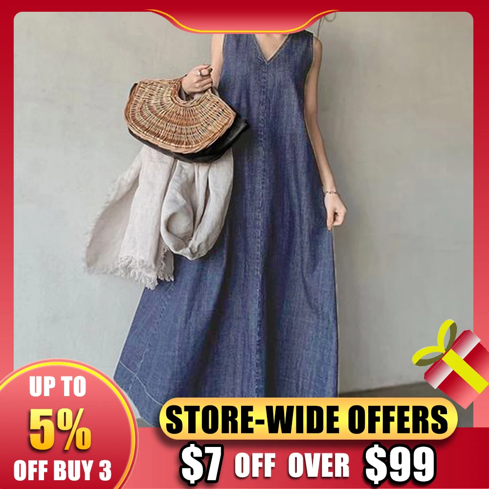 

21/22 Japanese New Fashion Plus Size Women'S Clothing Casual Loose Dresses Denim Long Dress Suitable For Commuting Travel