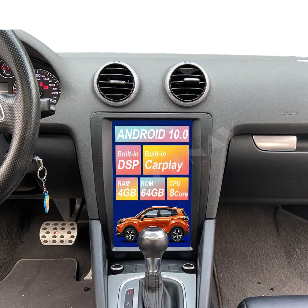 Для Audi A3 S3 2003 2013 Android 10 0 Tesla Style вертикальный экран автомобильный GPS навигатор