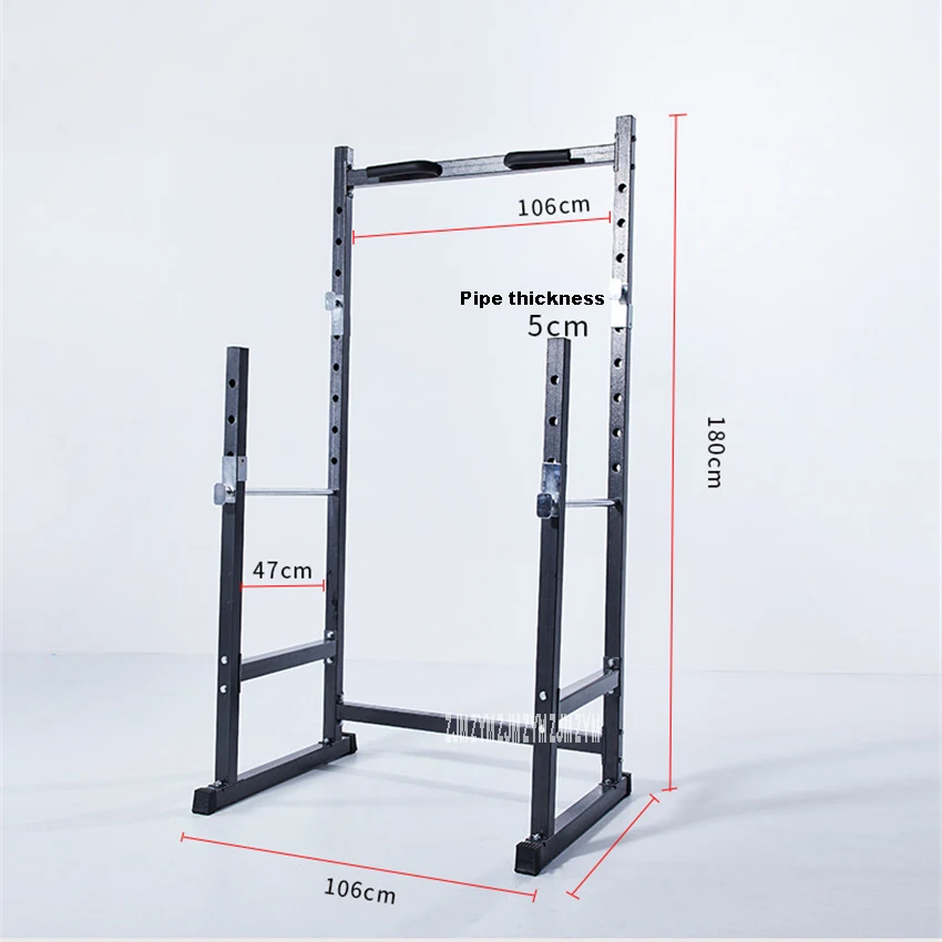 

D-50 Weight Bench Half Frame Squat Barbell Rack Indoor Fitness Pull Up Weightlifting Bed Bench Press Frame Barbell Lifting Bench