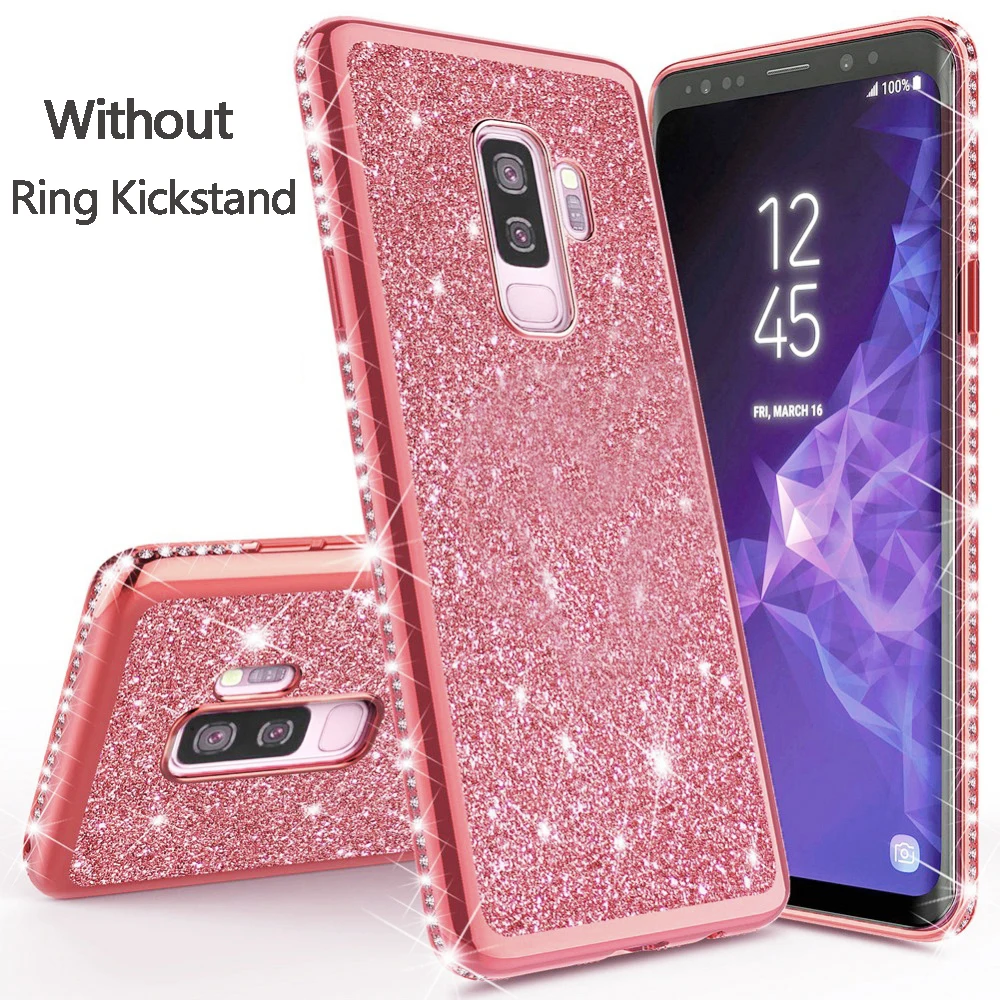 Чехол со стразами, чехол с бриллиантами для Xiaomi mi 6X8 9 SE Max 3 CC9 A2 A3 Lite Red mi 5 Plus 6A Note 5 6 7 K20 Pro Coque Funda - Цвет: Pink Only